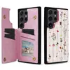 Funda con Doble Botón Estampada Adecuada para Samsung S26Ultra, Funda para Teléfono Pintada con Ranura para Tarjeta S25Edge/S24 Fe/S23
