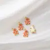 Árbol de Navidad con Goteo de Aceite Tachonado de Diamantes Calcetines Sombrero de Anciano Campana Reno Copo de Nieve Muñeco de Nieve Hombre de Jengibre Colgante de Collar DIY