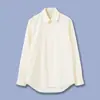 Camisa casual de manga larga para mujer LP Nuoyoupianya, fluida y versátil, adelgazante, amarillo lechoso, mismo estilo que Ruo Nan, Primavera 26