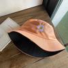 Primavera y Otoño Nuevo Sombrero de Pescador de Algodón de Doble Cara con Estampado de Margarita para Hombre Deportivo y Casual Protección Solar para Mujer Sombrero de Cubeta para Sombra