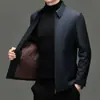 Jaqueta Masculina de Lã e Algodão Inverno Casual de Negócios Jaqueta Espessa Quente Executiva Masculina Jaqueta de Algodão