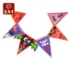 Decoración de Halloween Bandera Triangular Colgante Hecha a Mano DIY Bandera Colgante de Pintura Infantil Bandera Colgante de Decoración de Halloween Linterna de Calabaza