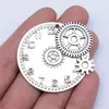 45X42mm 12.4g Accesorios Multicolores para Bricolaje y Componentes de Joyería Directo del Fabricante Colgante de Engranaje de Reloj