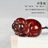 Palo de Rosa Zodiaco Cerdo Talla en Madera Cerdo Feliz Pieza de Mano Juguete de Madera Artesanías de Madera para Hombres
