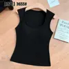 Colete Quente de Gola Quadrada com Ombros Largos para Outono e Inverno para Mulheres, com Forro de Fleece, Top Escovado com Bojos, Roupa Íntima Camada Base Slim Fit para Mulheres