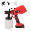 Pistola pulverizadora de pintura con batería de litio de alta potencia, pulverizadora de pintura eléctrica inalámbrica, pistola pulverizadora de pintura de litio portátil, venta al por mayor