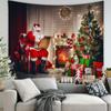 Decoración para el Hogar Estilo Europeo y Americano Tela de Fondo para Árbol de Navidad Diseño de Dormitorio Tela de Pared Popular en Amazon Tela Colgante de Chimenea Navideña