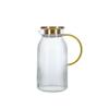Botella de Agua Fresca con Patrón Vertical de Lujo Ligero, Vaso de Vidrio para Agua Fresca de Alta Temperatura para el Hogar, Botella de Agua Fresca de Gran Capacidad para la Sala de Estar, Juego de Vasos de Agua