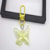 Llavero de Cinta de Lazo Estampada Fresca y Dulce de Verano Colgante para Bolsa Estilo Hada Princesa Lindo