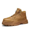 Botas Calzado de Hombre Nuevo de Moda Primavera y Otoño Retro de Caña Alta Suela Gruesa Botas de Trabajo Deportivas Casuales para Hombre Botines