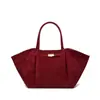 Bolso tote cruzado de gran capacidad transfronterizo, bolso de ala esmerilada de gamuza de alta gama, bolso de hombro de nicho para el día a día