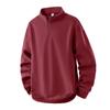 2025 Otoño e Invierno Transfronterizo Nuevo Sudadera con Media Cremallera y Cuello Alto Holgada para Hombre Talla Grande Camiseta Básica Deportiva Casual