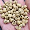 Xingyue Bodhi Passante Cabacinha Contas Dentes Amarelo Gipsofila Cabacinha Estereoscópica Pulseira Colar Acessórios Contas