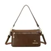 Bolso Cruzado Europeo y Americano Retro de Piel Suave Ligero Bolso de Hombro Moderno Versátil Bolso Cuadrado Pequeño para Mujer Bolso Cruzado de Gran Capacidad Simple para Mujer
