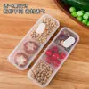 Caja de Almacenamiento Dividida para Refrigerador de Grado Alimenticio Contenedor de Frescura para Alimentos Caja Congeladora para Ingredientes de Carne Caja Doméstica para Preparación de Comidas y Porcionado