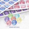 Flor Gema Diamante Nuevo taladro de uñas con forma de fondo puntiagudo diy accesorios de joyería de cristal Aurora moca pegatina para uñas