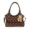 Bolsa de Ombro Feminina Retro de Camurça com Bolinhas Outono 2026 Nova Moda Bolsa Tote Decorativa Bolsa Pequena de Mão de Grande Capacidade