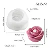 Molde de Silicona de Flor de Rosa 3D Más Vendido Transfronterizo para Velas Aromáticas, Yeso, Jabón Hecho a Mano, Molde de Fondant DIY