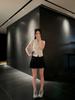 Baishiwang Leve Fresco Respirável Esportes Terno de Lazer Feminino Verão Original Fio Protetor Solar Camisa Cintura Alta Linha A Saia