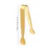 Pinzas para Hielo de Acero Inoxidable 304, Pinzas Gruesas Redondas para Cubos de Azúcar, Pinzas Multifuncionales Antideslizantes para Hielo, Pinzas para Pan, Pinzas para Alimentos sin Rebabas