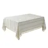 Toalha de mesa estilo Ins para café, à prova d'água e de óleo, toalha de mesa de jantar sem lavagem, toalha de mesa retangular de algodão e linho de cor sólida para mesa de cabeceira