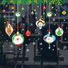 Fan Xi XH6256 Pegatinas de Pared de Navidad Año Nuevo Dibujos Animados Papá Noel Colgante de Navidad Pegatinas Decorativas para Pared para Cristal de Ventana Puerta