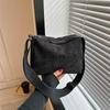 Bolso Casual Simple y Moderno de Gran Capacidad 2023 Otoño e Invierno Nuevo Versátil Estilo Coreano de Un Hombro Cruzado Bolso de Mano para Mujer
