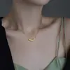 Collar de Cuentas de la Fortuna de Cinco Bendiciones Accesorios para Mujer, Lujo Ligero, Nicho, Moda de Gama Alta, Simple, Cadena para Clavícula Versátil para el Día a Día
