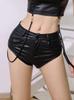 2024ins Grupo Feminino Estilo Sexy Spice Girls Shorts Pretos de Cintura Alta com Stretch Feminino Slim-Fit Emagrecedor Quadril Dj Bonito