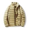Nueva chamarra de plumón de Otoño e Invierno para Hombre con Cuello Alto, Abrigo Casual de Moda Estilo Invierno para Mujer, Plumón de Pato Blanco, Estilo Pareja Ligero, Cálido