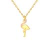 Collar de Plata Esterlina 925 estilo coreano de flamenco para mujer, cadena para clavícula, estilo nicho transfronterizo Ins, colgante de plata de moda para celebridad de internet