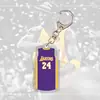 Novo NBA Kobe Acrílico Chaveiro Cartoon Pequeno Pingente Dupla Face Anime Acrílico Chaveiro