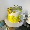 Descontos por Volume para Compras Transfronteiriças, Toppers de Bolo Acrílico em Formato de Coração "Feliz Aniversário", Artigos para Festa, Personalizável