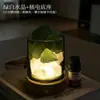 Luz de noche difusora de piedra de cristal natural, luz de noche de piedra cruda para aromaterapia, decoración de luz ambiental para dormitorio en casa, venta al por mayor