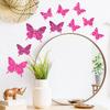 Adesivos de Parede Transfronteiriços Adesivos de Parede de Borboleta Rosa Luminosa Adesivos Luminosos Decoração de Quarto Adesivos de Parede Autoadesivos Atacado Adesivos de Parede