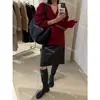 Nuevas botas altas de mujer para primavera y otoño 2026, botas elásticas de punta redonda, botas de ajuste ceñido, estilo retro