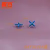 G4T20204 Conector de Cuatro Vías para Tubo Azul Agujero de 2 mm Montaje de Cuatro Vías Diámetro Exterior 4 mm Conector de Cuatro Vías Mini Piezas para Producción Pequeña