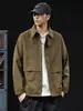 Ropa de Hombre Fengshe / Nueva Chaqueta Retro Americana Primavera y Otoño 2026 Abrigo de Trabajo para Hombre Parte Superior Moderna y Elegante