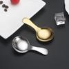 Cuchara para Helado de Restaurante Infantil, Cuchara Dorada, Cucharilla de Té, Espátula de Té, Cuchara de Postre, Estilo Pulido Espejo, Diseño Simple y Elegante