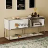 Armário lateral para sala de estar, Armário de armazenamento, Armário de segunda mão, Mesa de cabeceira para quarto, Combinação de módulos de aço inoxidável Usm