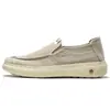Zapatos de Lona Transpirables Nuevos, Mocasines de Moda para Hombre Primavera y Verano, Zapatos Slip-On Casuales para Hombre Estilo Old Beijing, Zapatos Casuales de Suela Gruesa