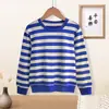 Ropa para Niños Nueva 2026 Otoño/Invierno Sudadera con Capucha de Color Sólido y Rayas En Stock Niños Niñas Bebés Fábrica En Stock Sudadera con Capucha Al Por Mayor