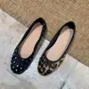 Primer Encuentro Temporada Lazo Versátil Estilo de Noche Zapatos Planos para Mujer sin Cordones Puntera Redonda Sencillos Cómodos Suela Suave