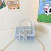 Moño para niños bolso a juego para ropa infantil monedero lindo nuevo 2023 bolso cruzado de carcasa dura con lentejuelas bolso de princesa para niña