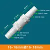 Adaptador Plástico para Mudança de Tamanho de Mangueira, Conector Reto de Duas Vias para Tubos de Água, Conector Reto com Barbante 6/8/10/12mm
