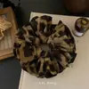 ¡Estampado de Leopardo Duang! Elástico para el Cabello Súper Elegante de Alta Resistencia para Mujeres, Accesorios para el Cabello de Hortensia, Tocados Coreanos de Gama Alta y Estilo Occidental