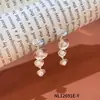 Pendientes de Perla Barroca Estilo Medieval, Pendientes de Lujo Ligero y Gama Alta, Pinzas para Orejas y Pendientes de Borla de Nicho Inspirados en el Diseño