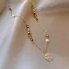 Novo Estilo Colar Redondo de Girassol Dourado com Areia Cravejado de Diamantes, Corrente de Suéter Retro de Nicho de Luxo, Acessório Elegante de Luxo Leve