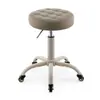 Taburete de Belleza Asiento Especial para Salón de Belleza Elevador Giratorio Polea Taburete Redondo Peluquería Uñas Maquillaje Hogar Silla con Respaldo