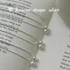 Cadena para Clavícula Estilo Blogger Ins Coreano, Mismo Estilo, Plata de Ley S925, Collar de Perlas Estilo Ab, Simple y Versátil